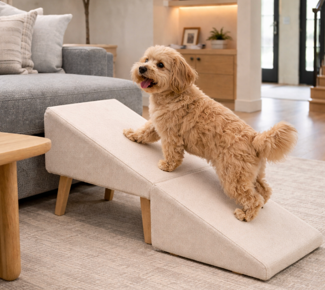 ScritchPets 2-in-1 Dog Ramp & Ottoman