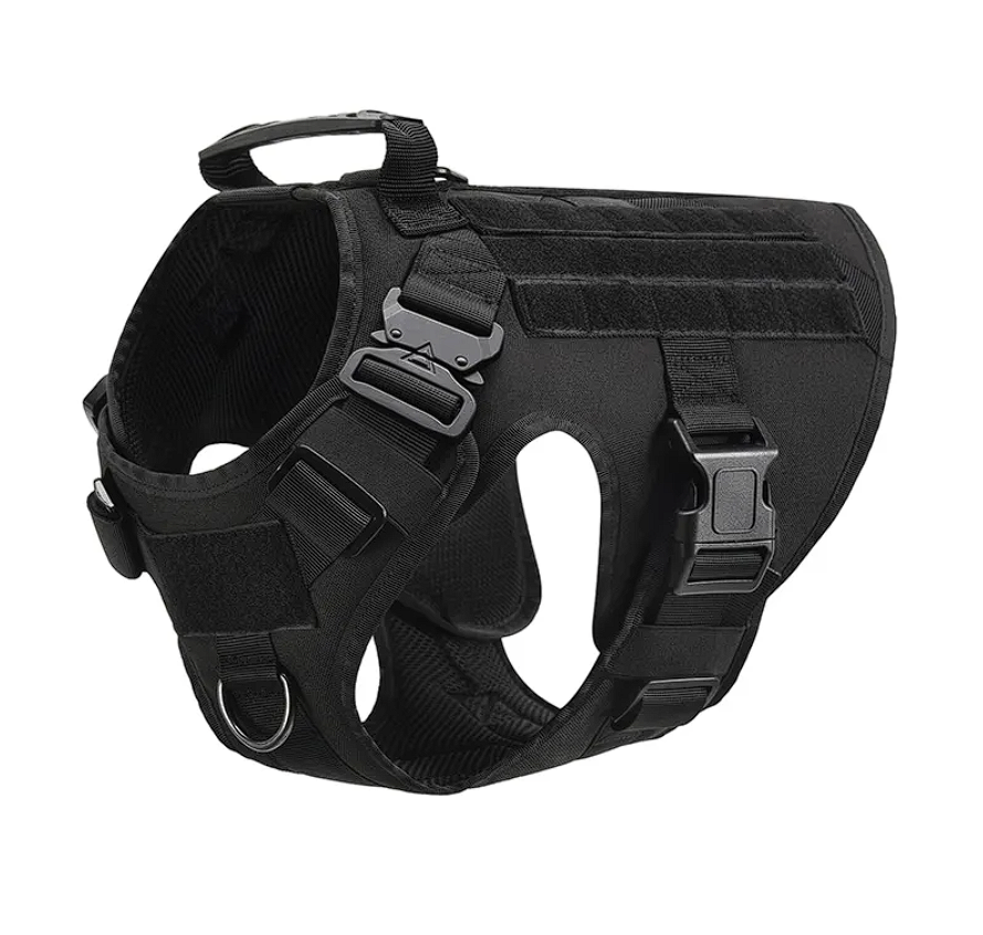 ScritchPets Heavy Duty Tactical Dog Harness with Handle