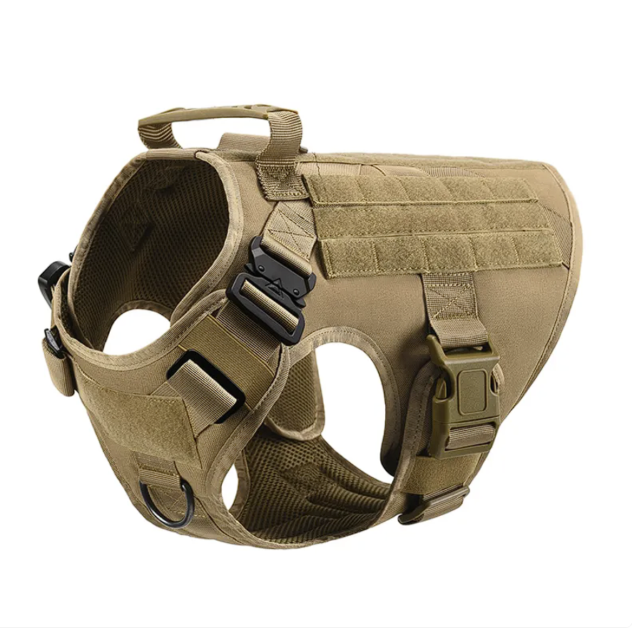 ScritchPets Heavy Duty Tactical Dog Harness with Handle