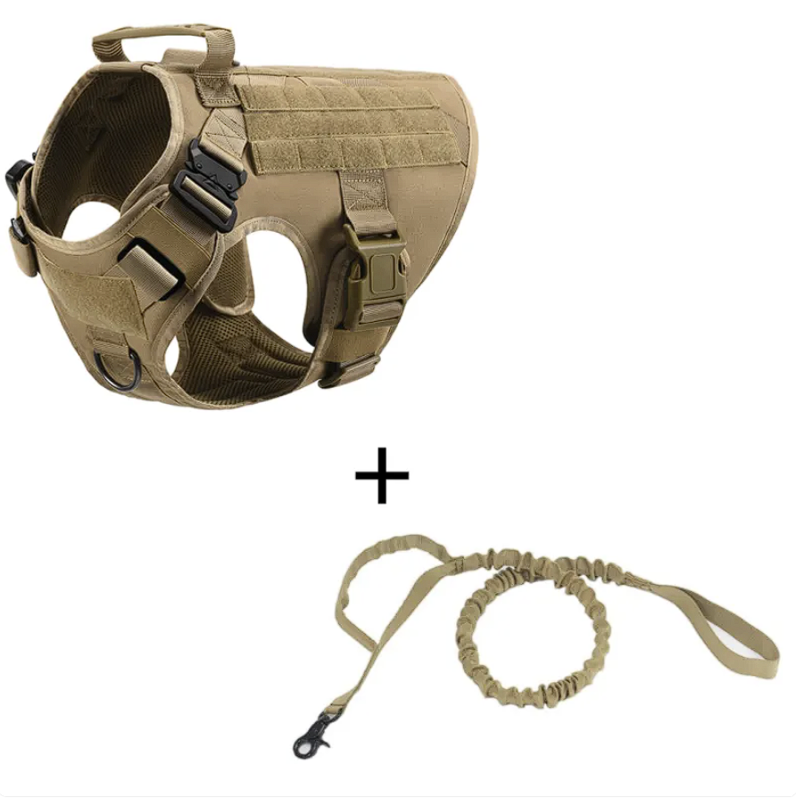 ScritchPets Heavy Duty Tactical Dog Harness with Handle