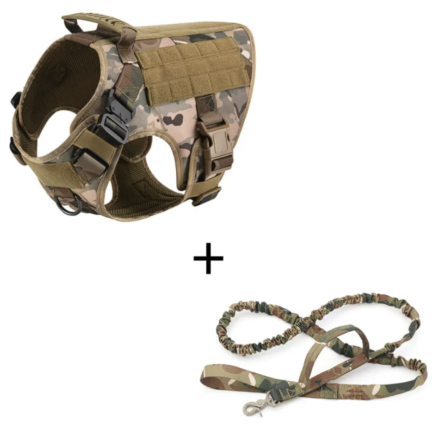 ScritchPets Heavy Duty Tactical Dog Harness with Handle