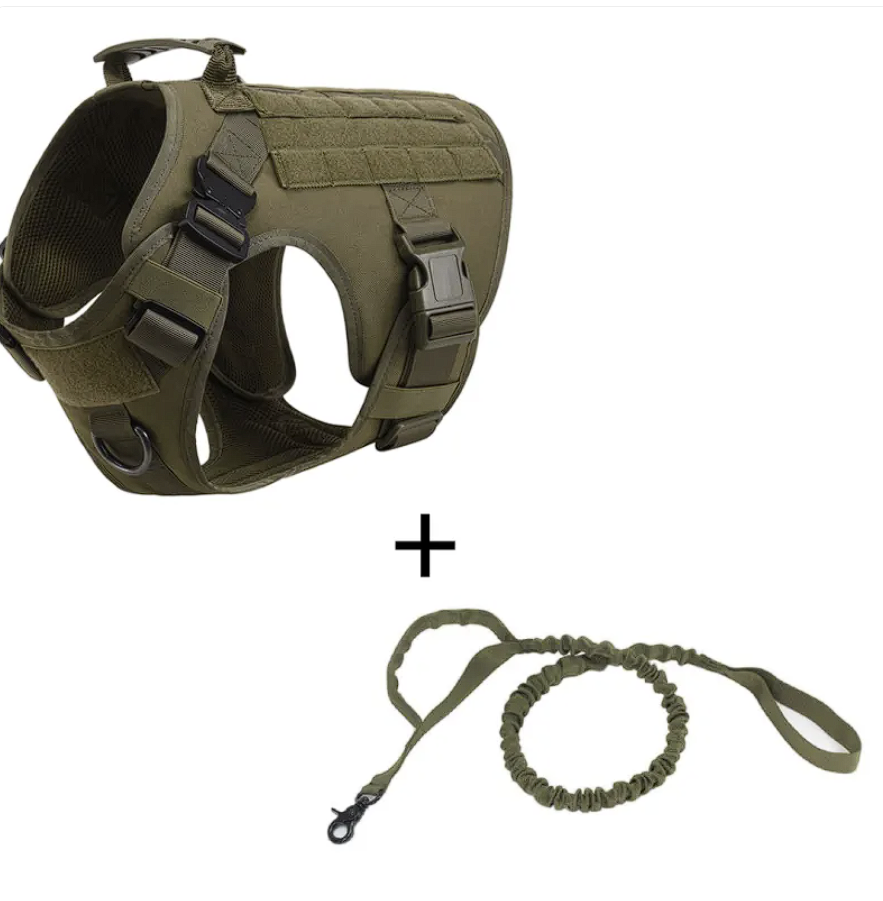 ScritchPets Heavy Duty Tactical Dog Harness with Handle