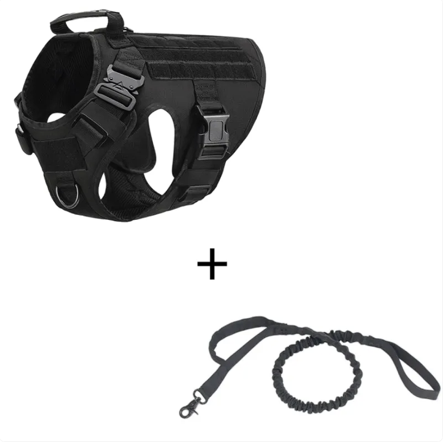 ScritchPets Heavy Duty Tactical Dog Harness with Handle