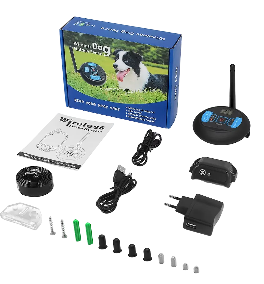 ScritchPets Wireless Dog Fence Collar 200m Range System