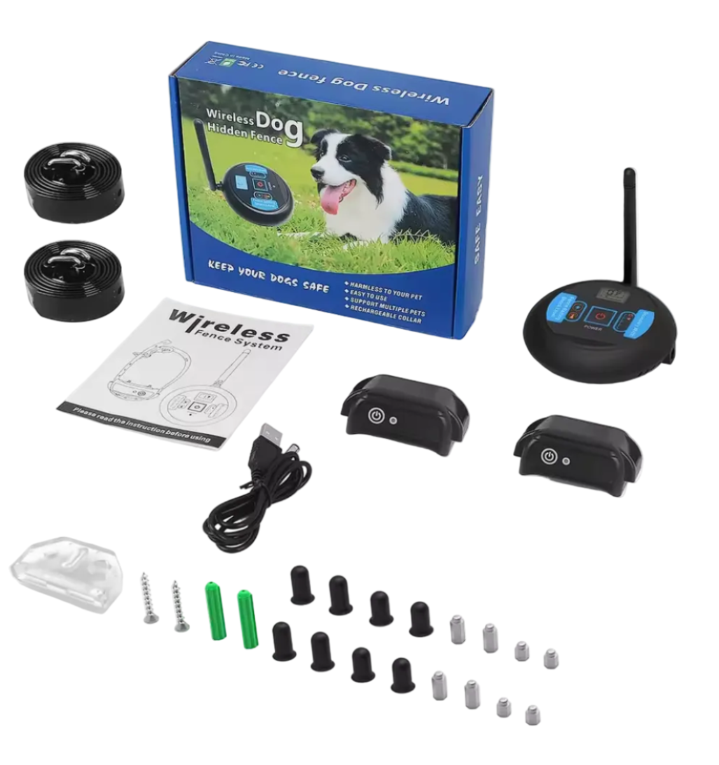 ScritchPets Wireless Dog Fence Collar 200m Range System