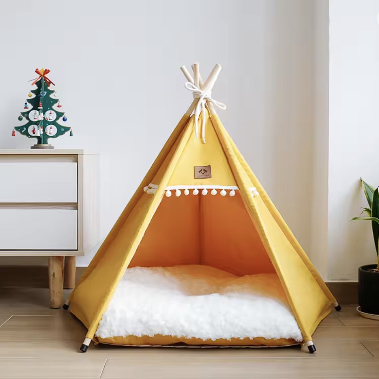 ScritchPets Canvas Pet Teepee Tent
