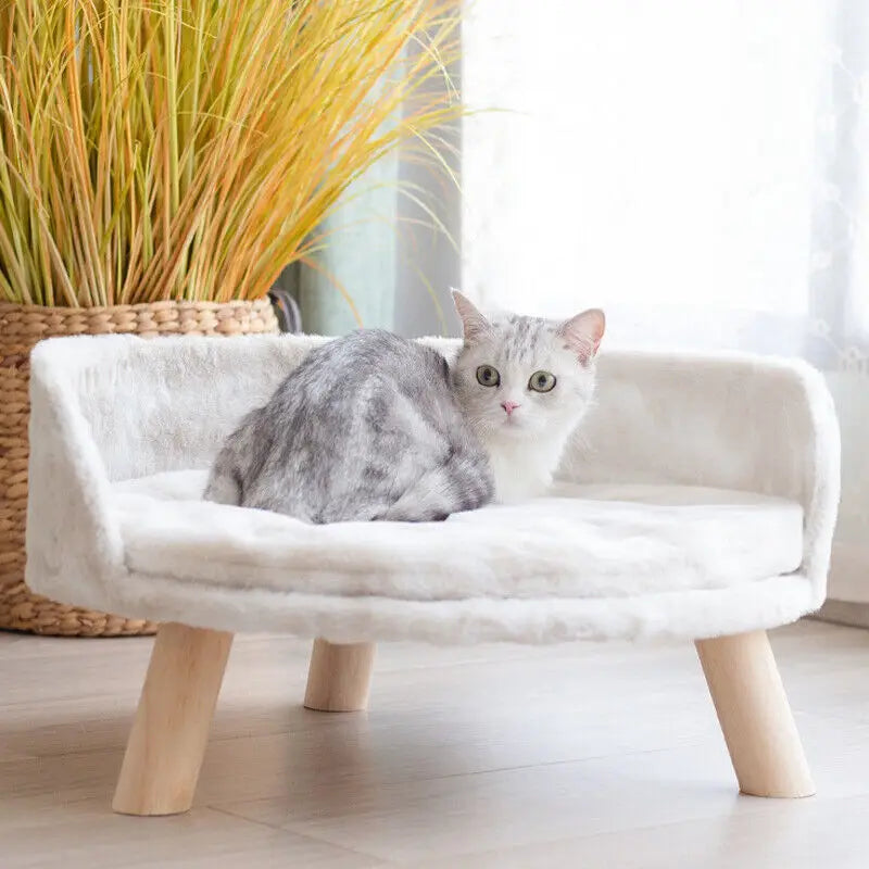 ScritchPets Plush Cat Nest Bed Chair
