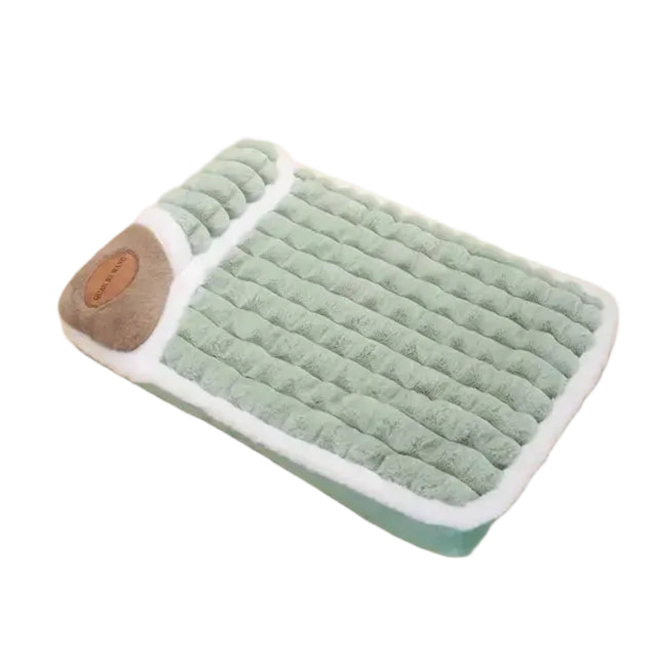 ScritchPets Plush Warm Pet Dog Bed with Zip Cover