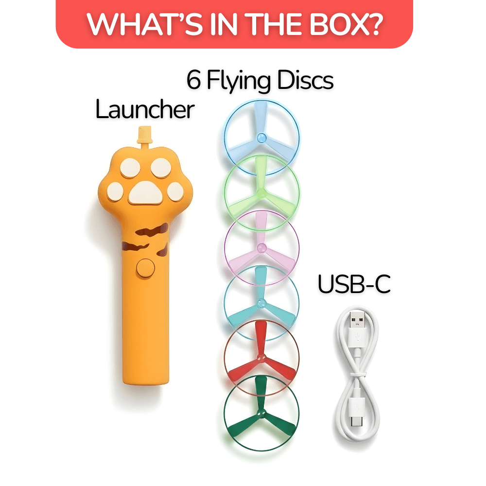 ScritchPets Interactive Cat Paw Disc Launcher