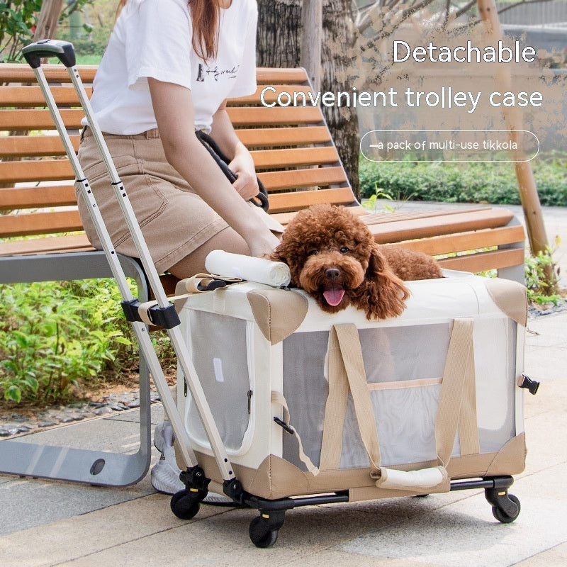 ScritchPets Pet Travel Trolley Carrier
