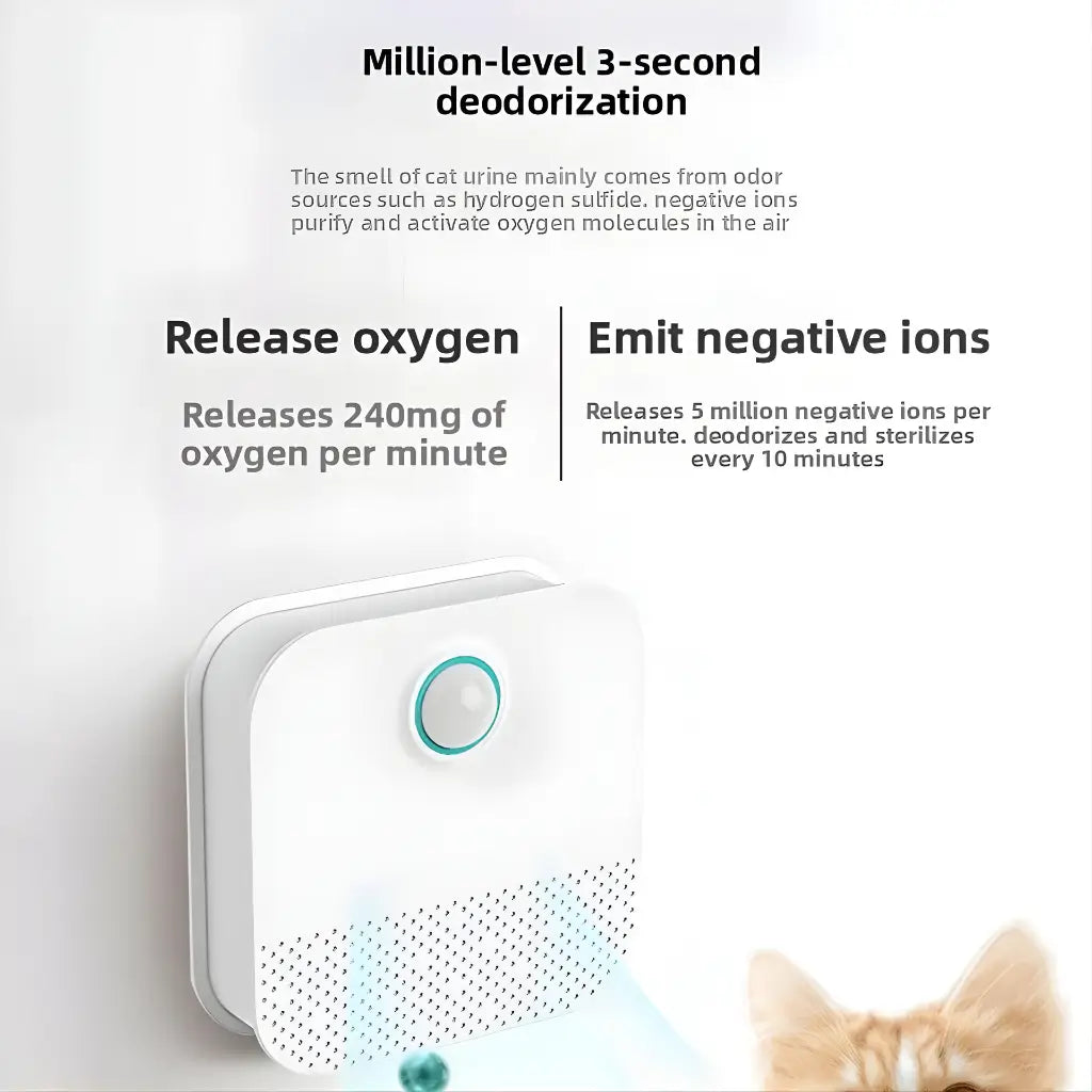 air purifier with text on a white background