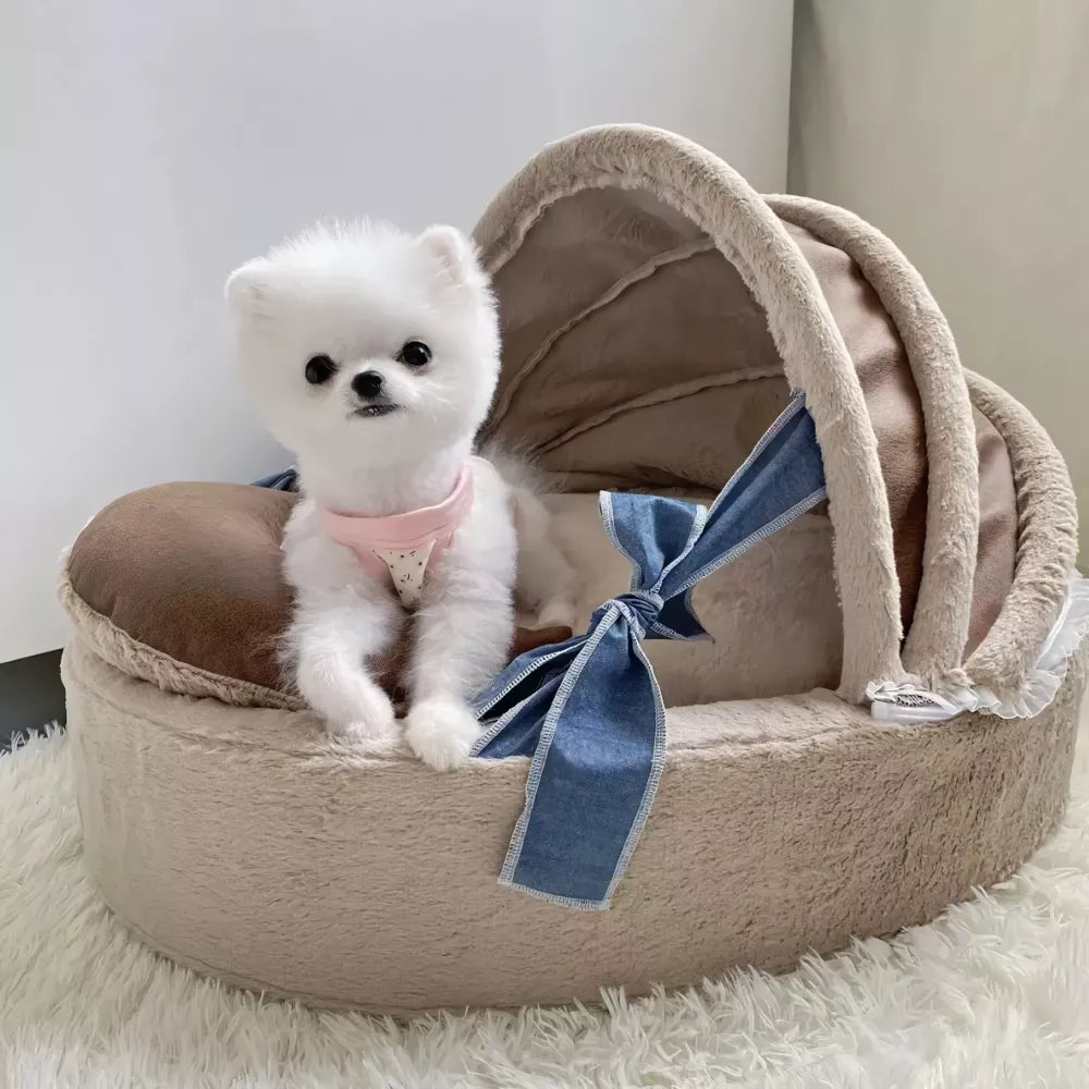 ScritchPets Plush Pet Cradle Bed