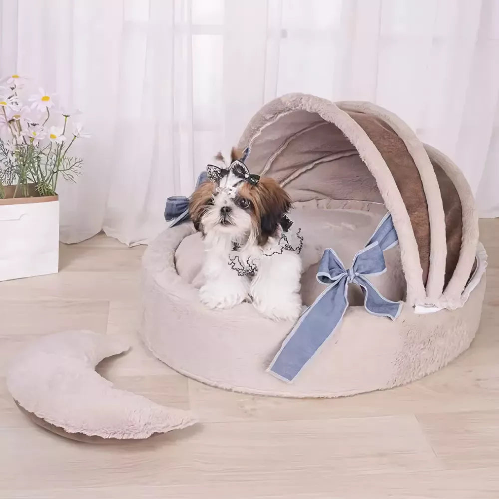 ScritchPets Plush Pet Cradle Bed