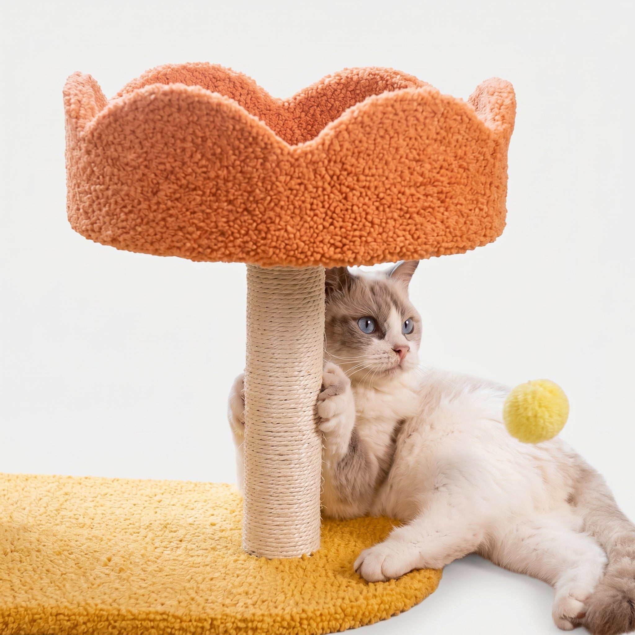 ScritchPets Compact Cat Perch Station Honeybee