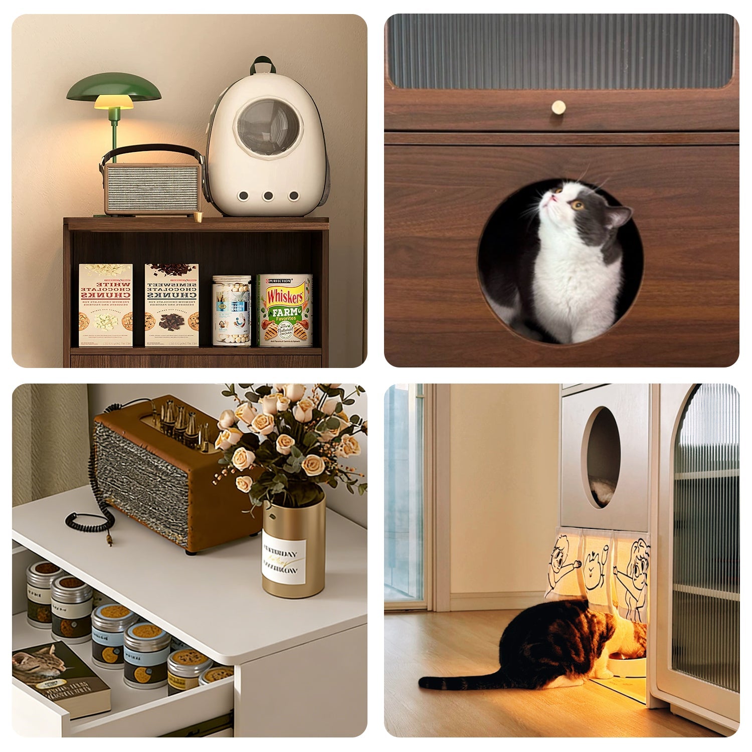 ScritchPets Cat Nest Storage Cabinet