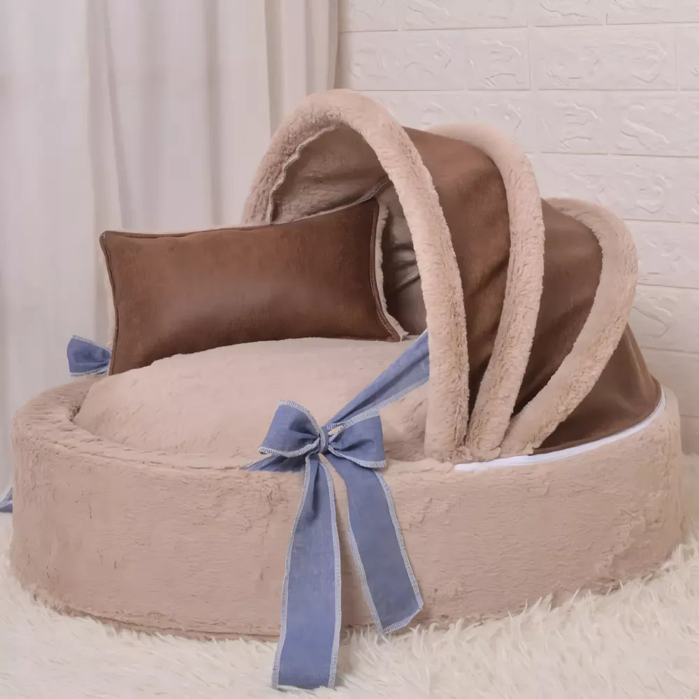 ScritchPets Plush Pet Cradle Bed