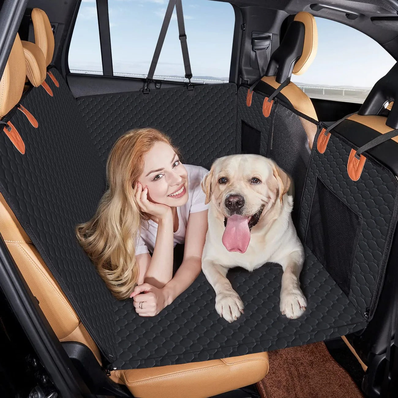 ScritchPets Waterproof Dog Car Seat Hammock Cover