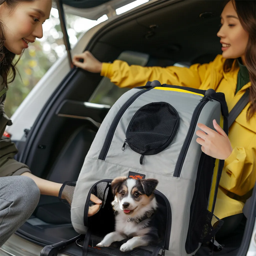 ScritchPets 2 in 1 Convertible Pet Stroller and Car Seat