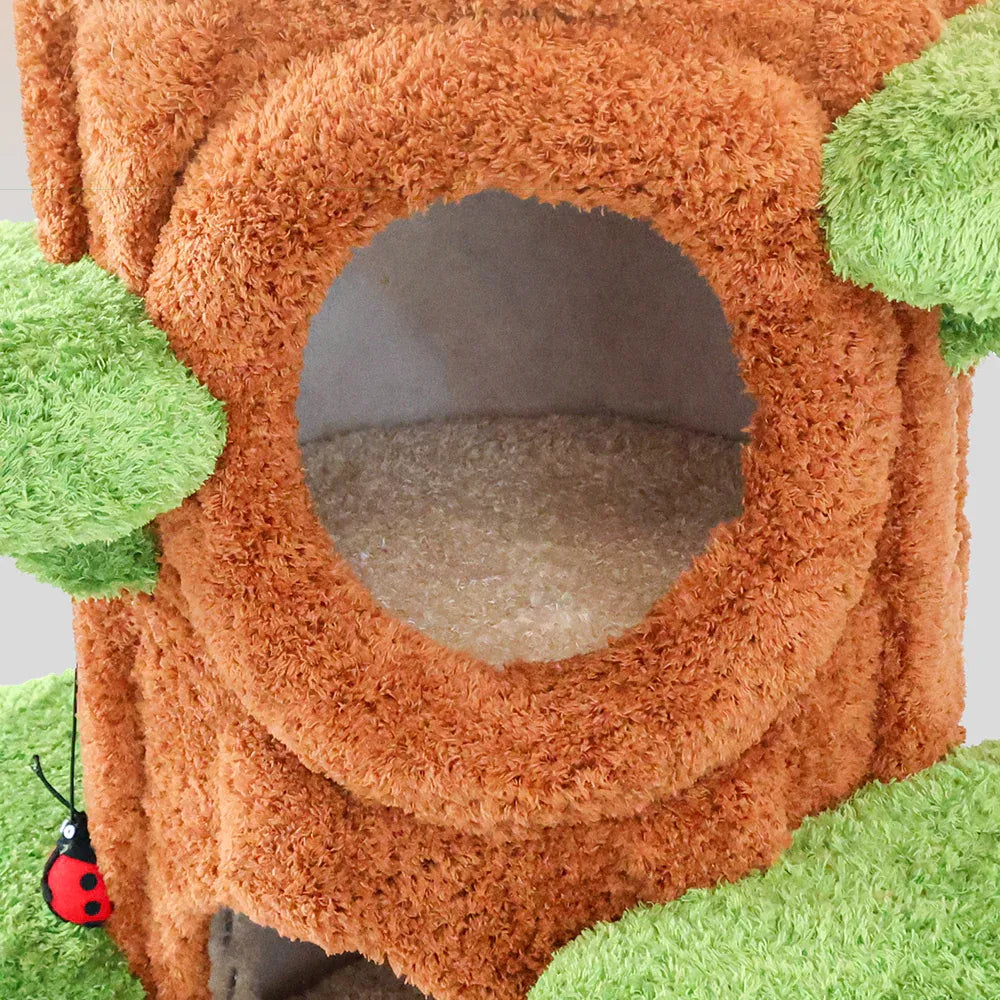 ScritchPets Solid Wood Cat Climbing Tree