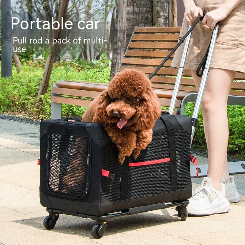 ScritchPets Pet Travel Trolley Carrier