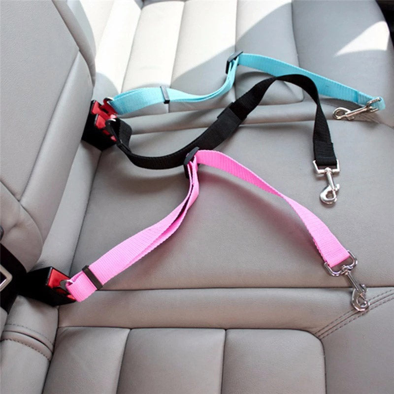 Adjustable Dog Car Seat Belt – Pet Travel Safety Harness - Image 2