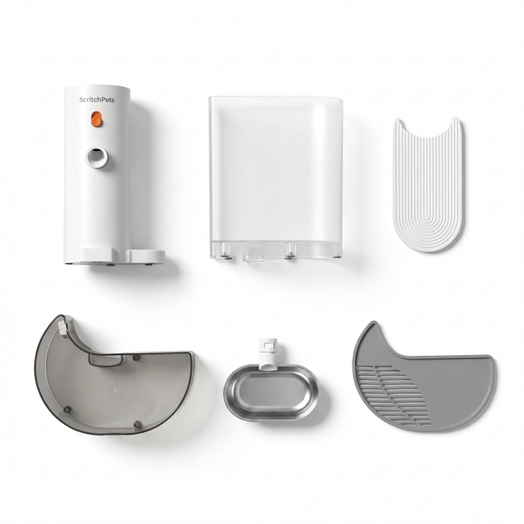 ScritchPets AquaPure Self-Refreshing Smart Water Fountain