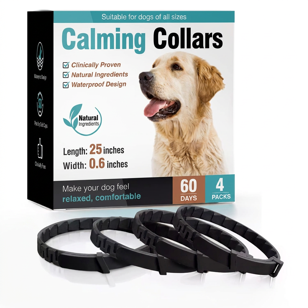 ScritchPets Dog Calming Collar 4-Pack