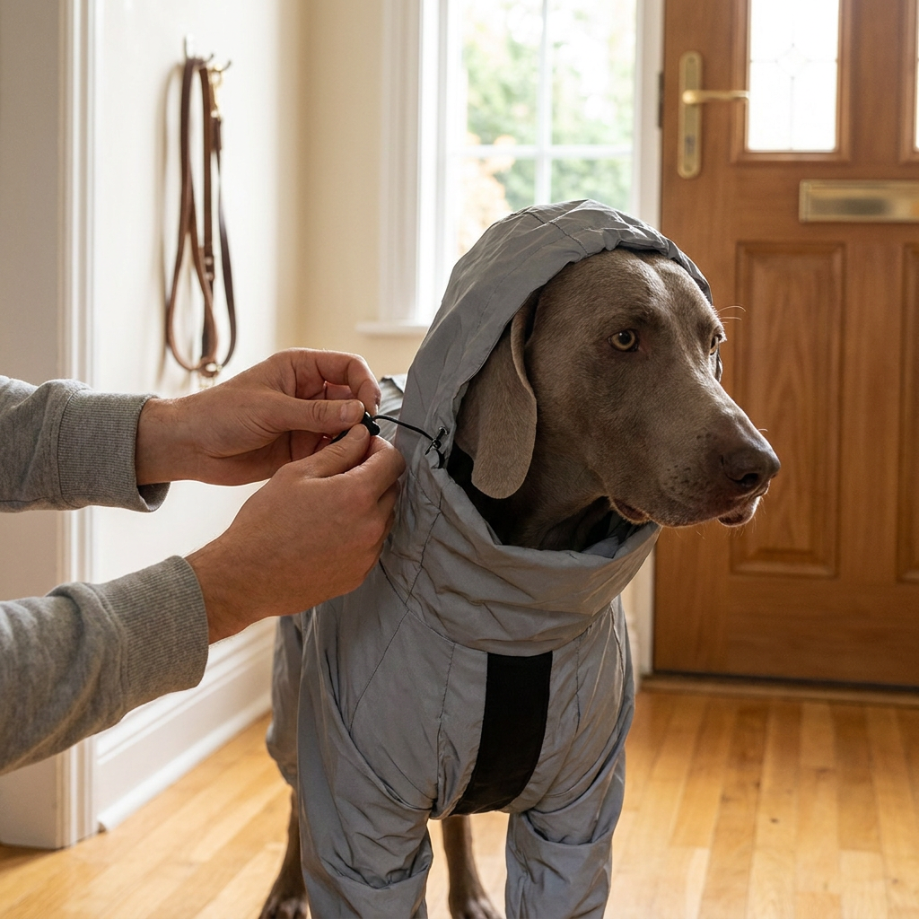 ScritchPets Reflective Waterproof Dog Raincoat