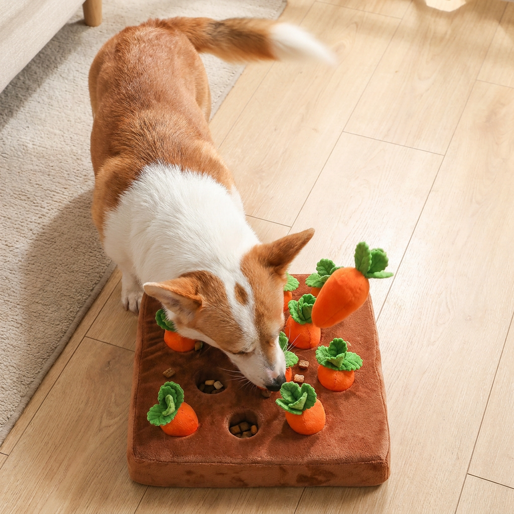 ScritchPets Carrot Garden Snuffle Toy