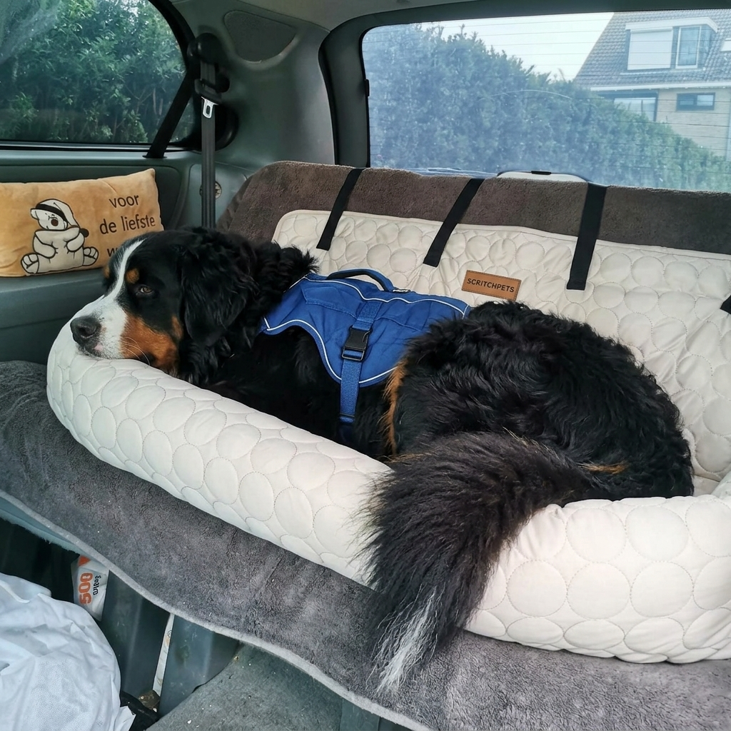 ScritchPets Cooling Dog Car Bed