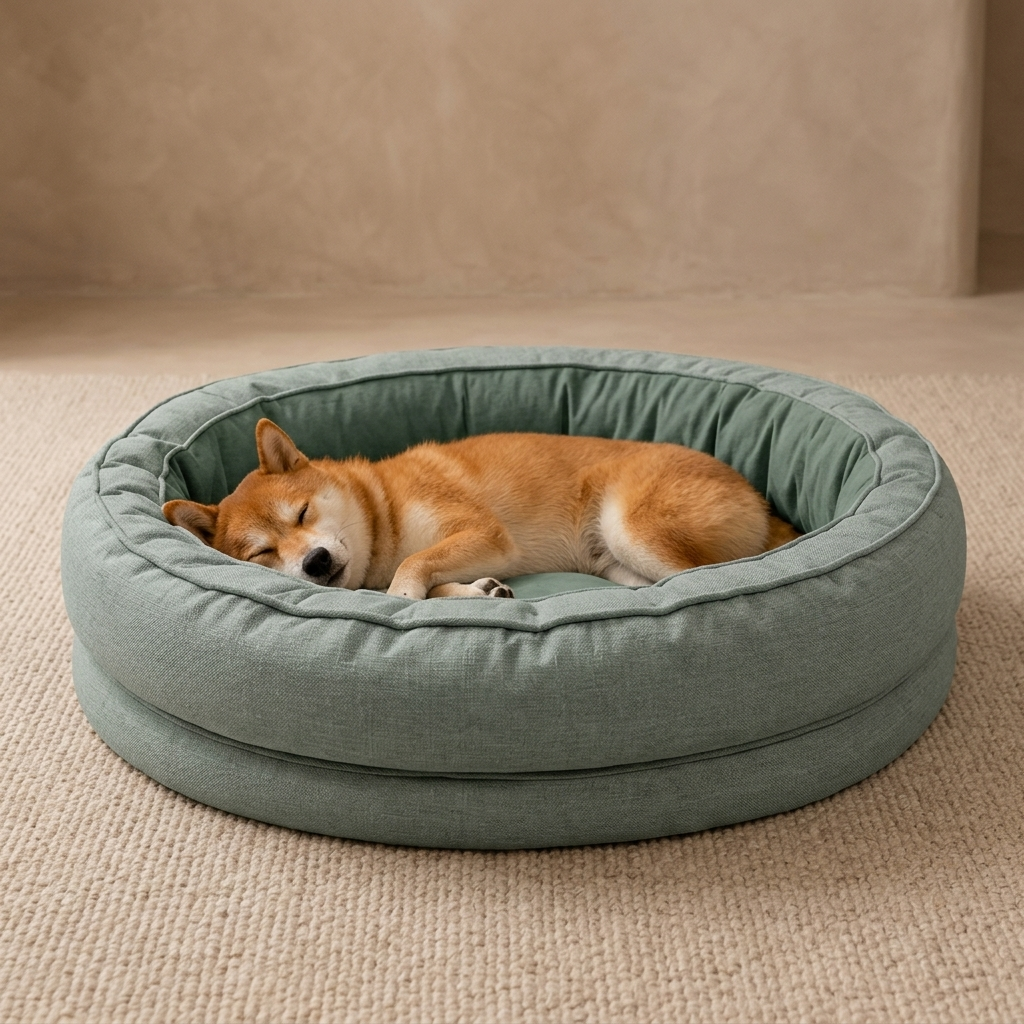 ScritchPets Donut Dog Bed