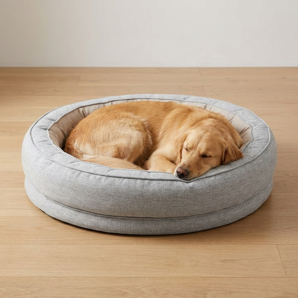 ScritchPets Donut Dog Bed