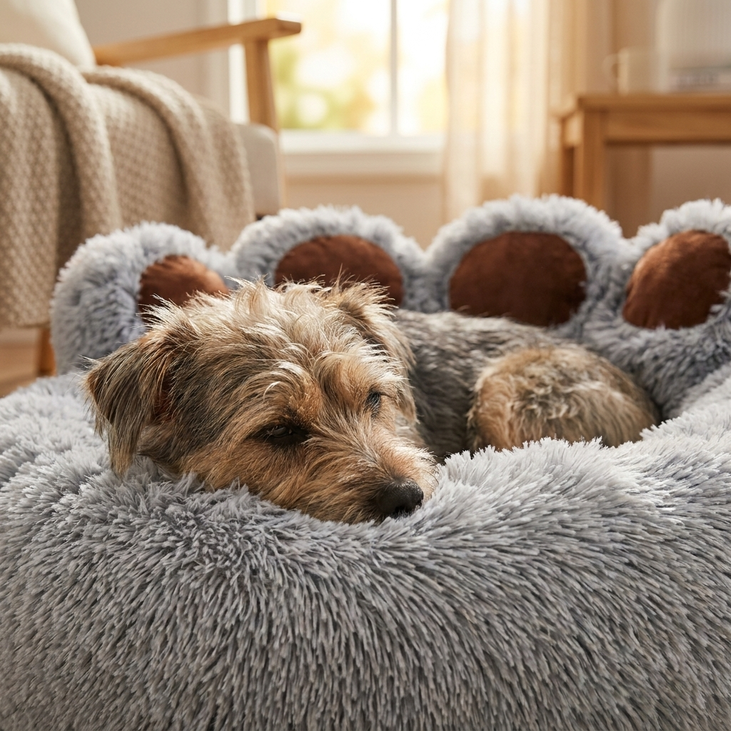 ScritchPets Anti-Anxiety Dog Bed