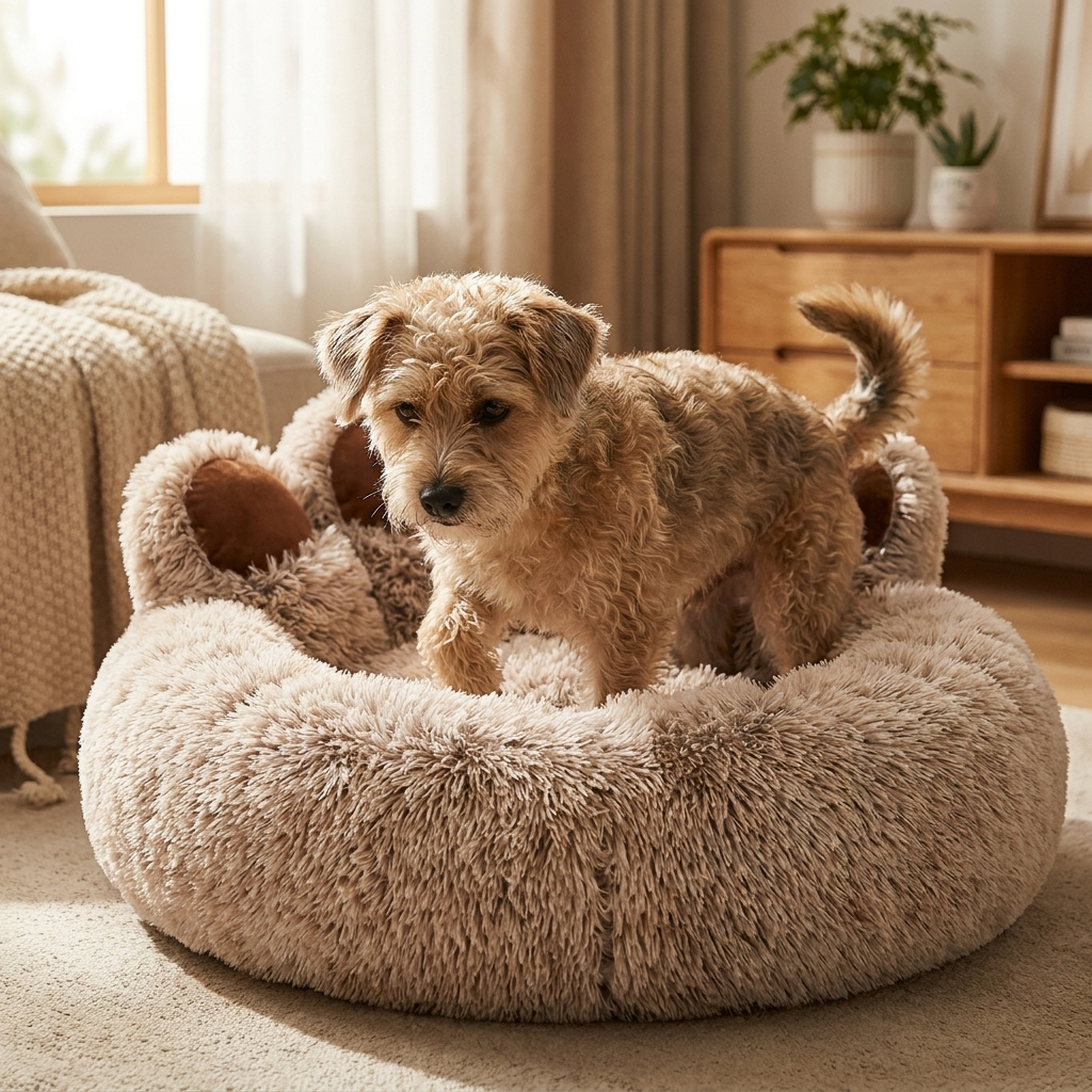 ScritchPets Anti-Anxiety Dog Bed