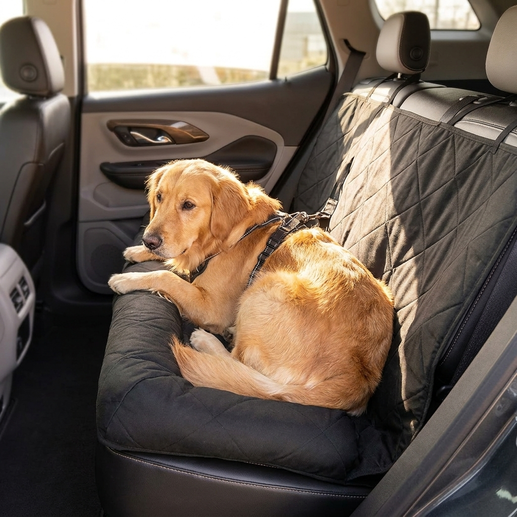 ScritchPets Waterproof Dog Car Seat Bed