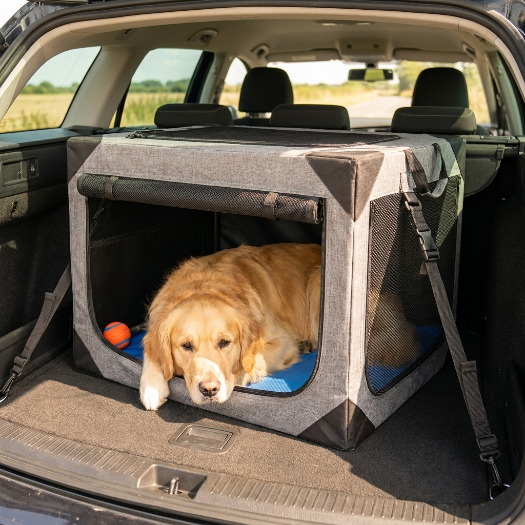 ScritchPets Large Dog Travel Crate