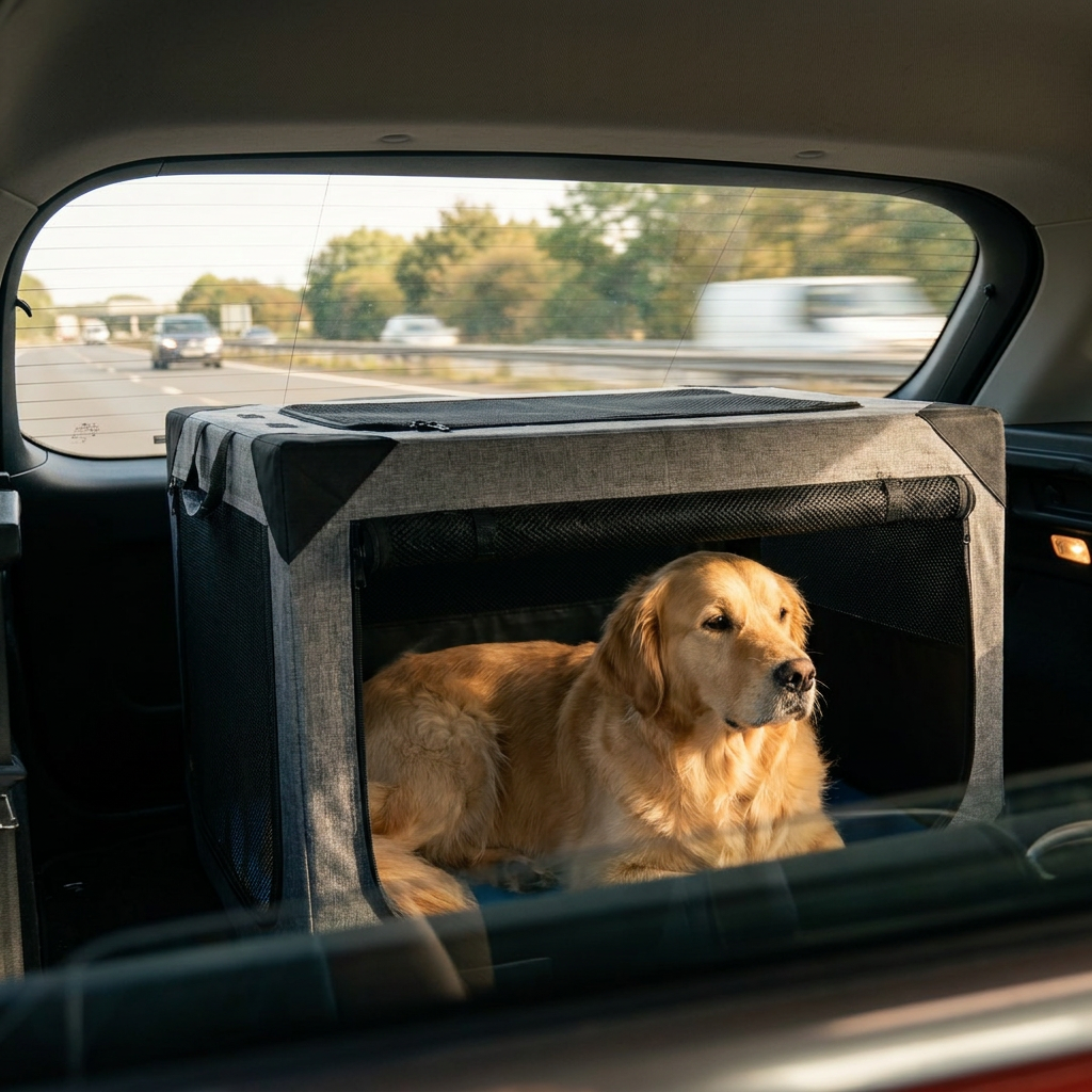 ScritchPets Large Dog Travel Crate