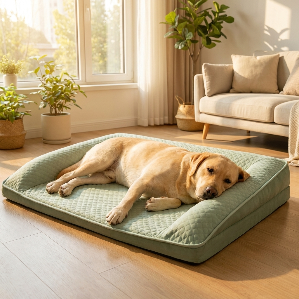 ScritchPets Cooling Neck Support Dog Bed