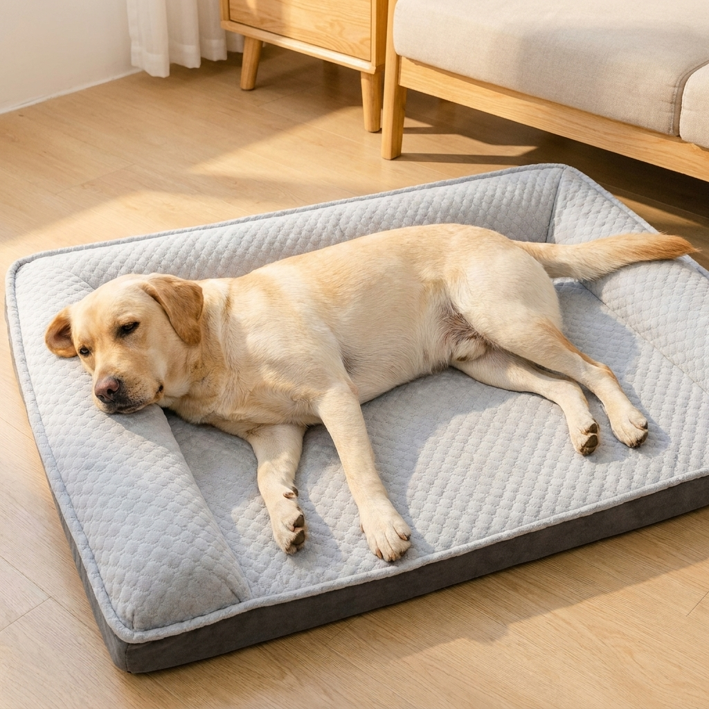 ScritchPets Cooling Neck Support Dog Bed