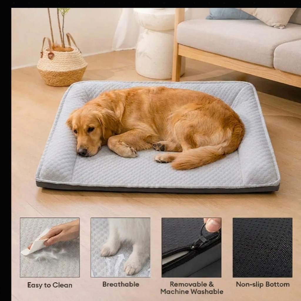 ScritchPets Cooling Neck Support Dog Bed