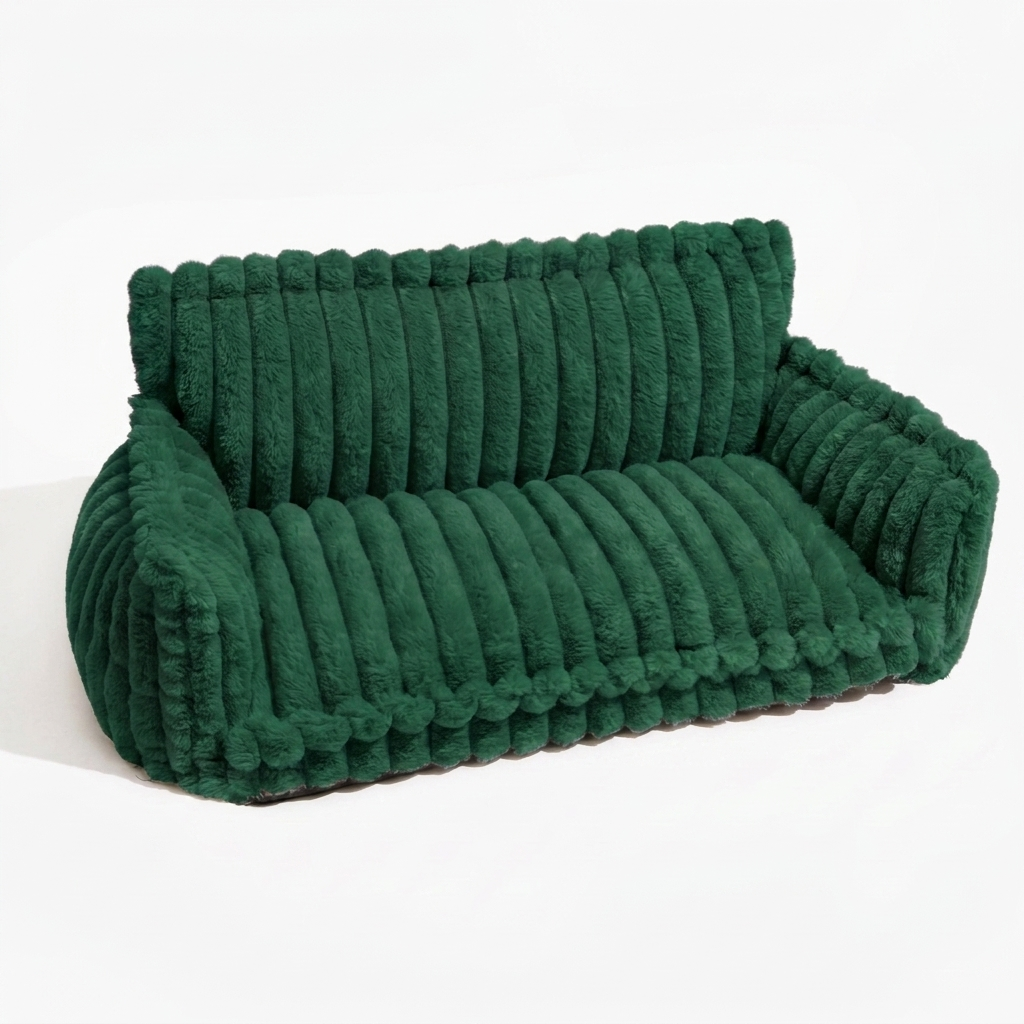 ScritchPets Fluffy Dog Pillow Sofa Bed