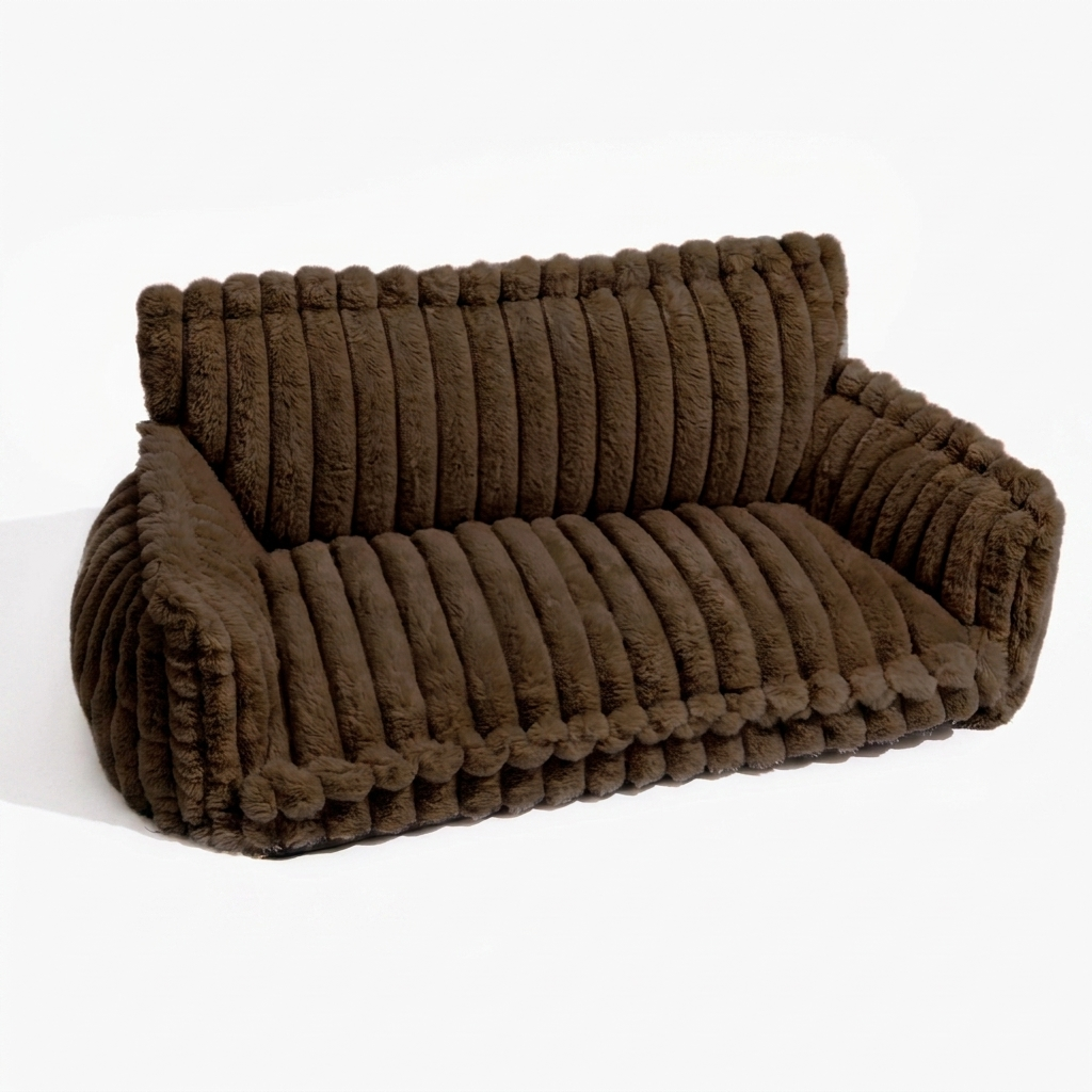 ScritchPets Fluffy Dog Pillow Sofa Bed