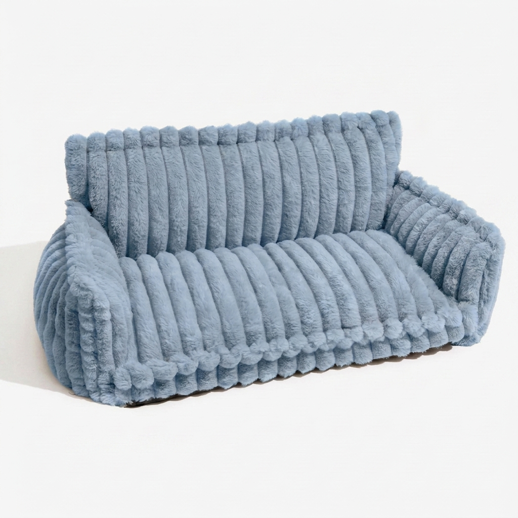 ScritchPets Fluffy Dog Pillow Sofa Bed