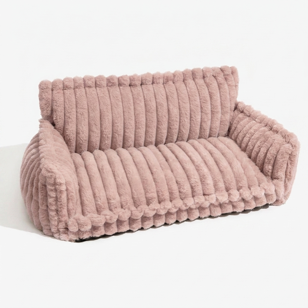 ScritchPets Fluffy Dog Pillow Sofa Bed