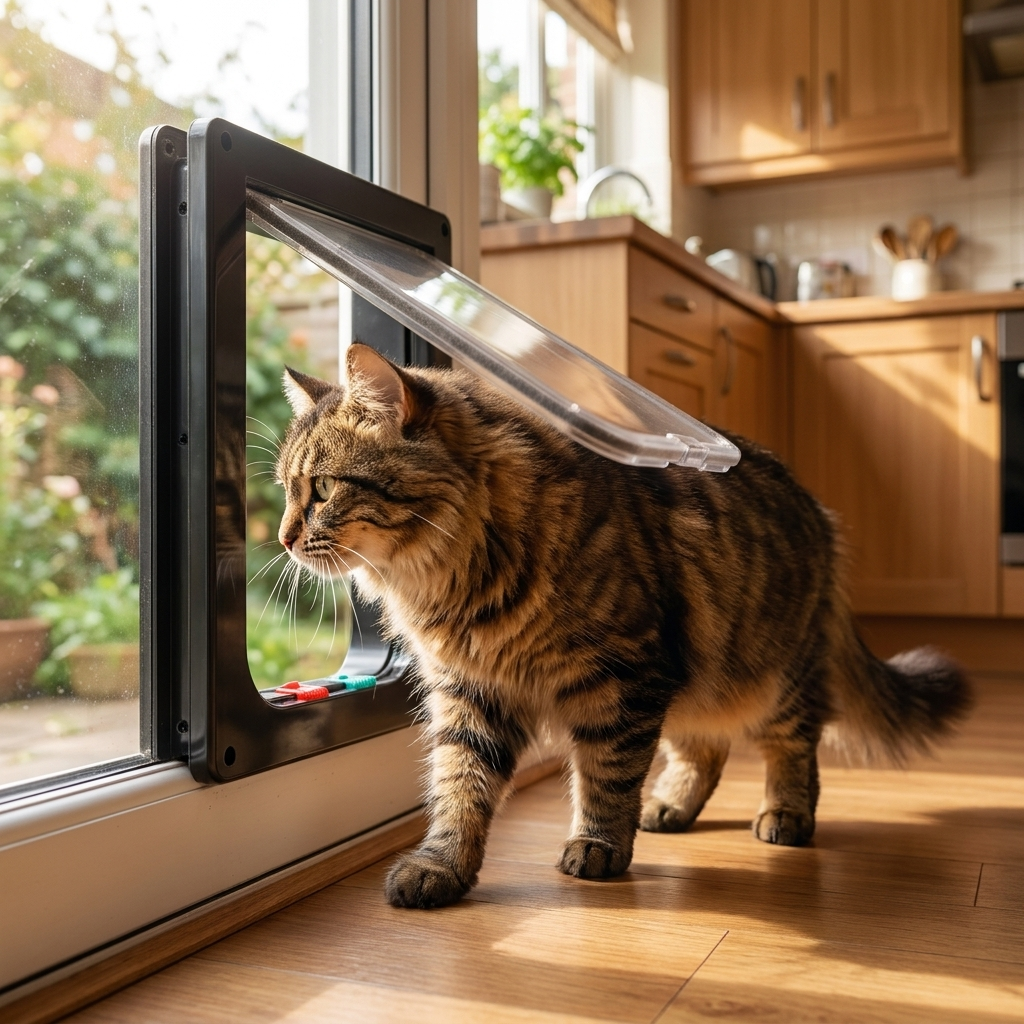 ScritchPets 4-Way Locking Pet Door Flap