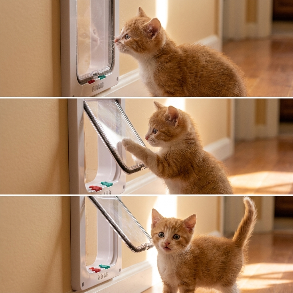 ScritchPets 4-Way Locking Pet Door Flap