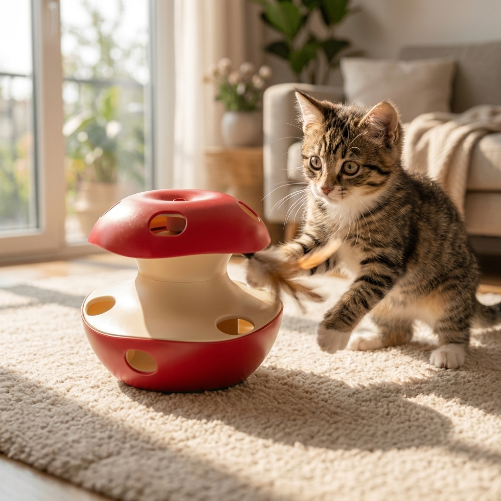 ScritchPets PurrSpin Interactive Cat Toy