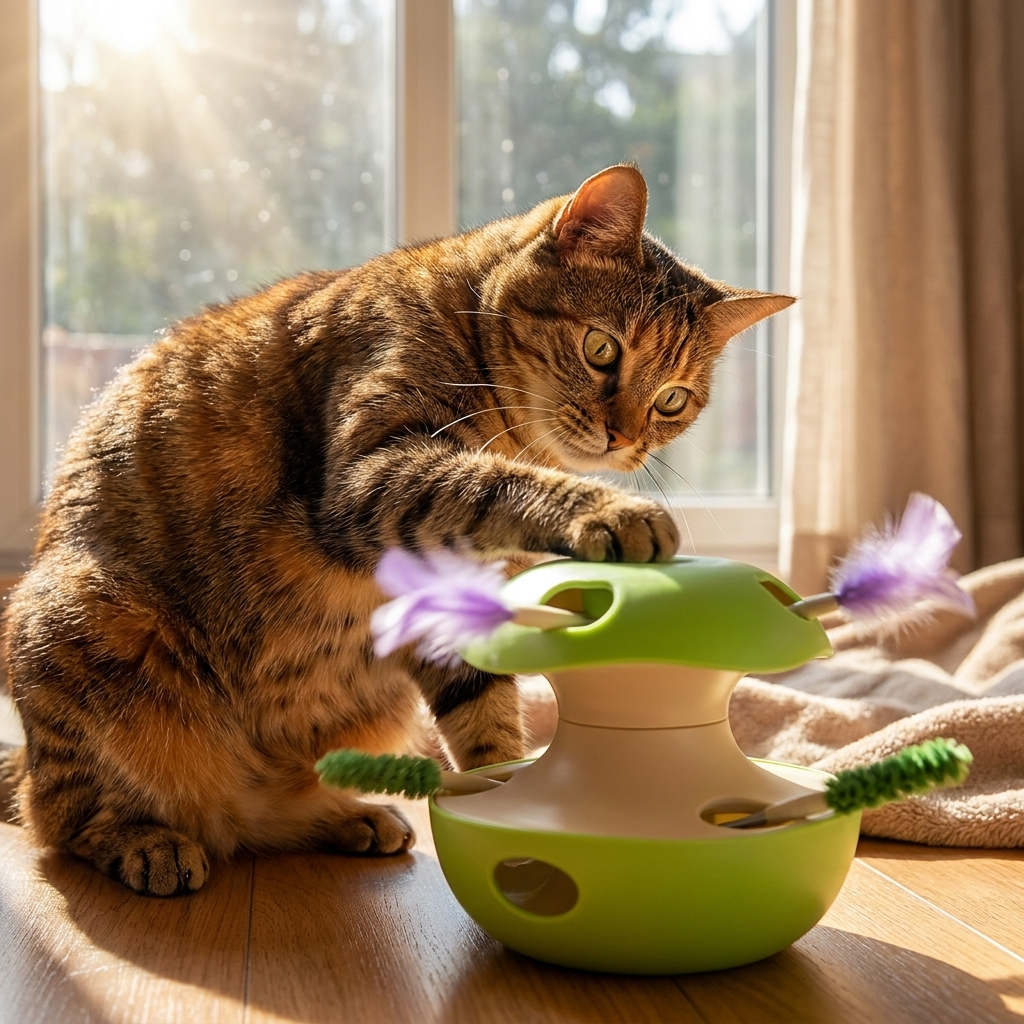 ScritchPets PurrSpin Interactive Cat Toy
