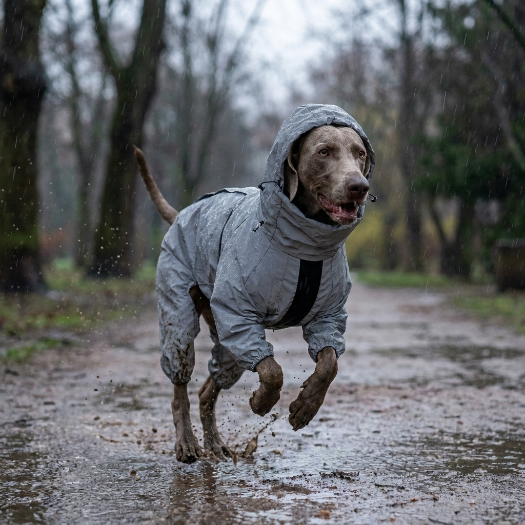ScritchPets Reflective Waterproof Dog Raincoat