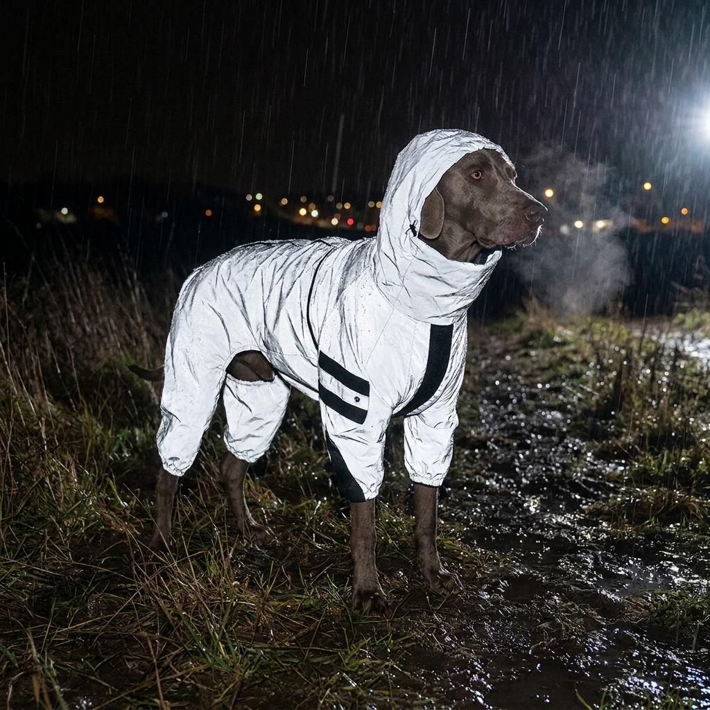 ScritchPets Reflective Waterproof Dog Raincoat